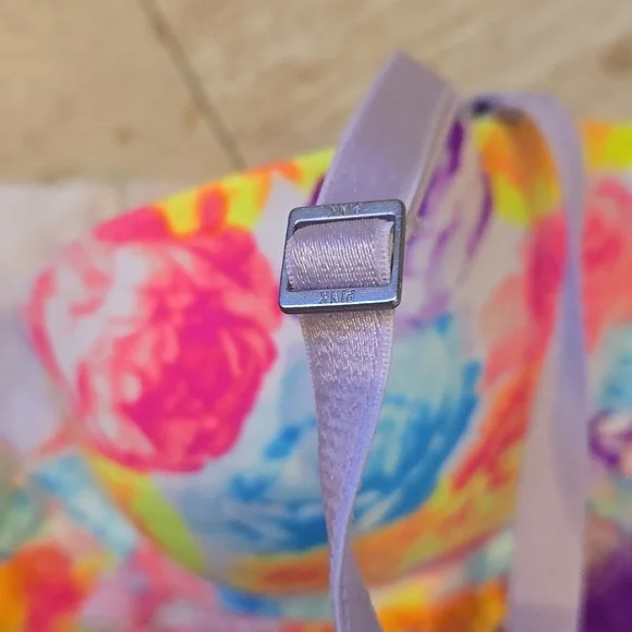 PINK Victoria's Secret Vibrant Floral Multi-Color Bustier - Picture 4 of 9